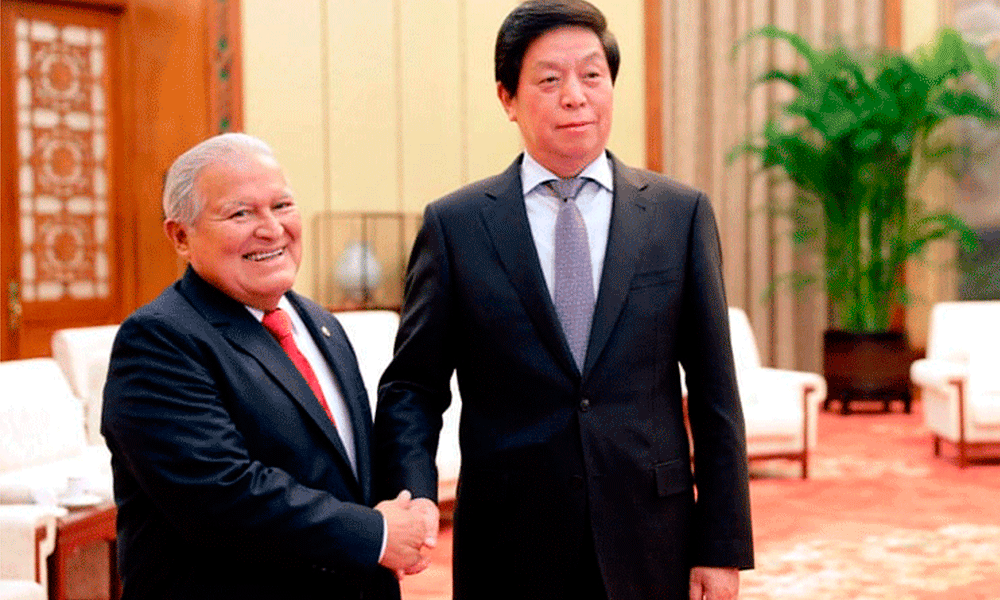 Sánchez Cerén se reúne con Presidente de la Asamblea Popular Nacional de China 